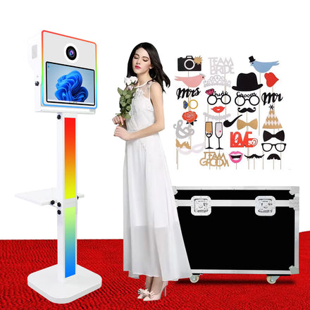 DSLR Photo Booth Shell Compatible With Printer and Camera Instant Photo Booth Machine Selfie Photobooth for Party and Bar