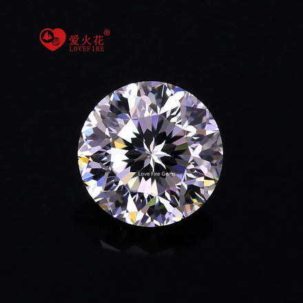 Ready Stock Cz White Loose Gemstone Price 9 Hearts & 1 Flower Cubic Zirconia Synthetic Cubic Zircon 5a Cz Stone Loose Gems