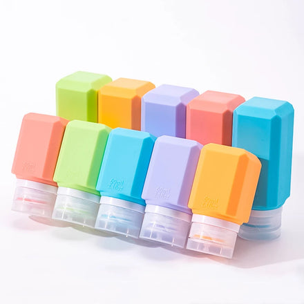 Travel Polygon Leak Proof Travel Portable Silicone Empty Bottles Silicone Facial Cleanser Shower Gel Storage Bottle