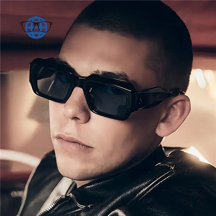 Teenyoun 3766 Cheap Price Square Custom Logo Sunglasses Retro Plastic Frame UV400 Vintage Men Sunglasses 2024 Wholesale