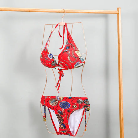 Custom Logo Full Body Shape Swimwear Swimsuit Hanger Metal Hangers for Bikini Display