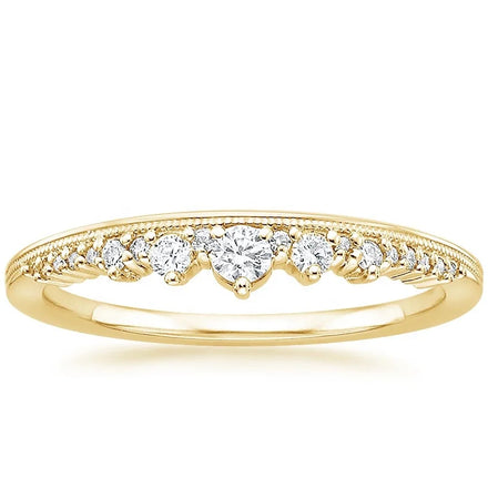 New Fashion Customized 10K Rose Gold Ring Crown Moissanite Diamond Ring Jewelry Women