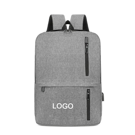 Custom logo Cheap Unisex Business Laptop Backpack Antfleece Waterproof Large Capacity Student Backpack with USB Port