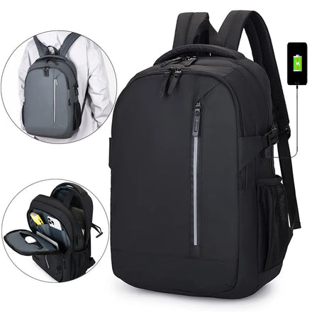 Custom logo Waterproof Men's Business Anti Theft School Mochilas USB New Laptop Trolley Computer Bag Travel Backpacks for Women