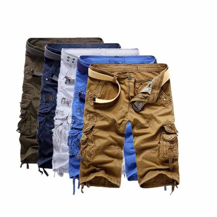 Mens Jorts Lightweight Multi Pocket Casual Cargo Short Pants With No Belt Men's Cargo Shorts