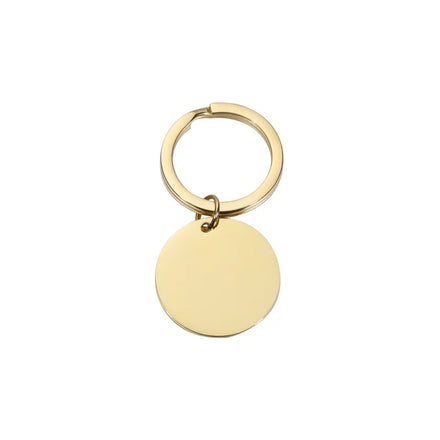 Stainless Steel Key Chain Custom Jewelry Personal Logo Key Chains Men Metal Laser Engravable Keychain Name