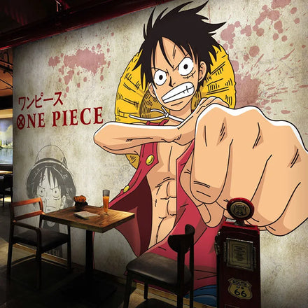 Hotel Background Wallpaper One Piece Large Mural Animation Theme Restaurant Hotel Ktv Bedroom Background Bedroom Wall Mural