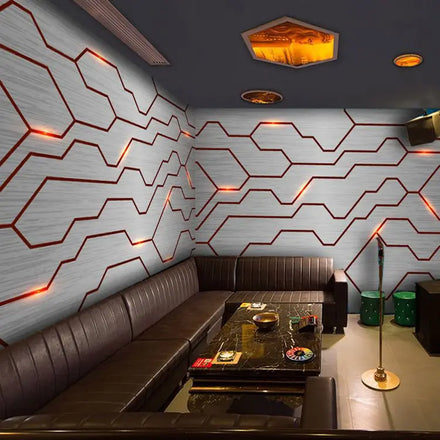 Abstract Technological Sense Circuit Wallpaper Metal Theme Background Industrial Style Bar Ktv Internet Cafe Mural Wallpaper