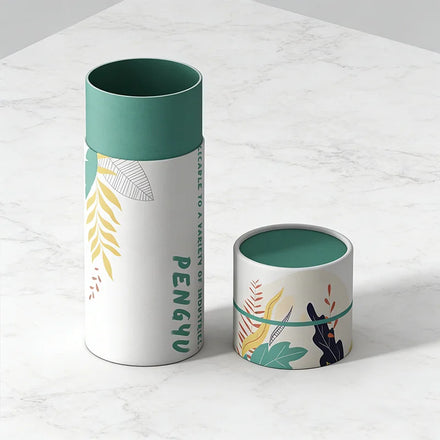 Custom Color Printing logo Craft Luxury Matte Cylinder Cosmetics 100ml Perfume Essential Oil Bottle Packaging Paper Tube
