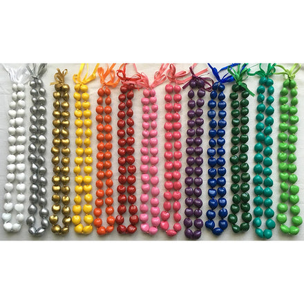 New Popular Colored Acrylic Kukui Nut Hawaii Lei Polynesian Hawaiian Necklace for Wedding Parties Fashion Beaded Necklaces