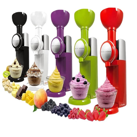 2024 Hot Sale Homemade DIY Ice Cream Makers Household Automatic Frozen Fruit Dessert Maker Fruit Use Ice Cream Machine