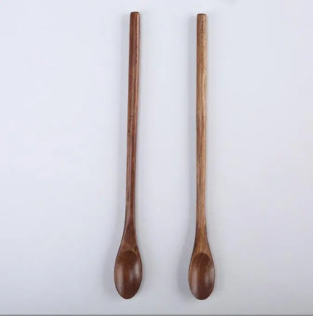 Guansen Eco Natural Wooden Spoon Set 5g Demitasse Tea Dessert Honey Spoon for Party for Eating Mixing Stirring Cooking Coffee