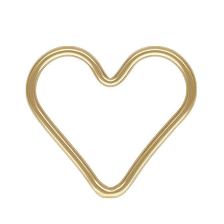 GP 14K Gold Filled S925 Silver Love Heart Jump Rings Permanent Jewelry Chains Valentines Jewelry Finding Jump Ring Wholesale