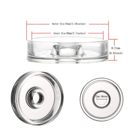 Wholesale Customizable High Borosilicate Clear Glass Hookahs Handmade Heat Resistant Pot Flavour Bowl and Tobacco Cup