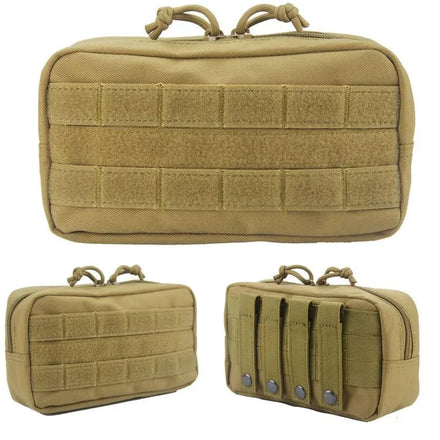 Wholesale 600D Nylon Tactical Molle Horizontal Admin Pouch Multi-Purpose Compact EDC Tool Pouch Bag