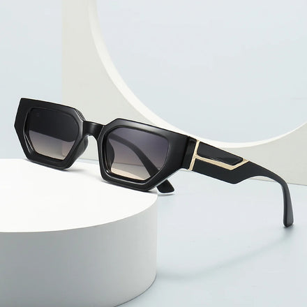 Brand Designer Irregular Square Sunglasses for Women Men Retro Modern Unisex Ladies Sun Glasses Ins Trending Shades