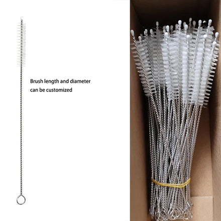 Household Bottle Glass Durable Cleaning Brush Nylon Straw Cleaner Brush Durable Straw Cleaning Brush