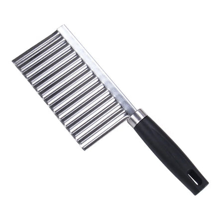 French Fry Cutter PP+Stainless Steel Wavy Edged Cutter Knife Kitchen Gadget Vegetable Fruit Potato Peeler Cooking Tools