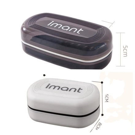 2024 Hotselling Soap Box with Lid Double Soap Box Travel Portable Creative Drain Storage Box Dormitory Soap