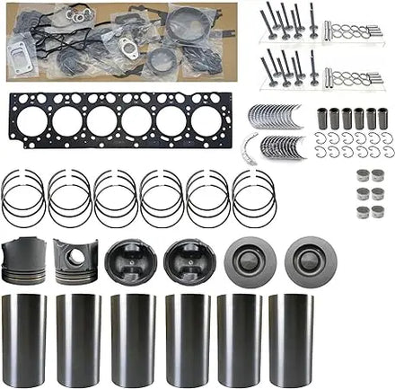 Excavator Spare Parts Engine Parts Liner Kit Piston Ring Valves Engine Bearing Nozzle D6D Overhaul Rebuild Kit EC210BLC