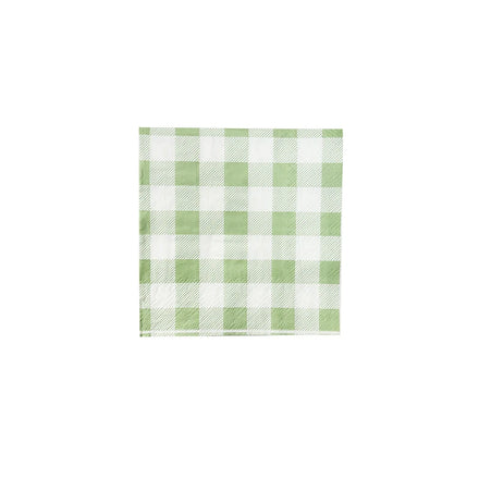 617146 Green Napkin 25pcs 25cm Gingham square Disposable Eco-friendly 2 Color Printed Festival Celebration Party Decoration