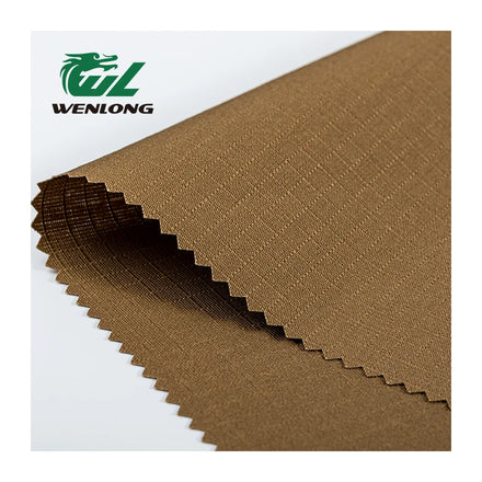 RTS Camouflage Ripstop Fabric Woven Flame Retardant Plain Dyed T/C 80/20 Anti Tearing Corote Brown for Tactical Gear & Apparel