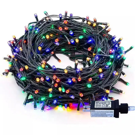 Plug-in Indoor/Outdoor Waterproof Fairy Christmas Lights Dark Green Line for Wedding Holiday Decorative String Lights Home