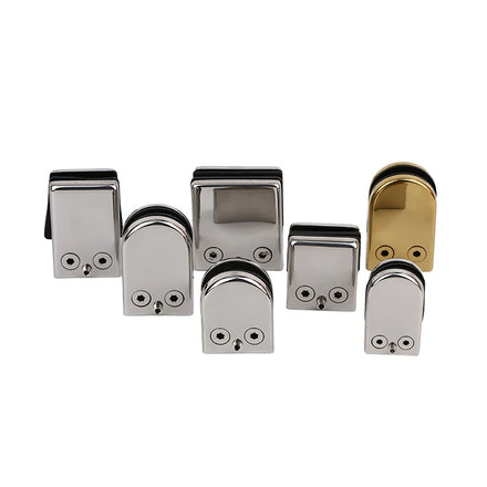 16-18mm Glass Heavy Duty Stainless Steel 304 Railings Adjustable Holder Glass Balustrade Staircase Handrail Clamp