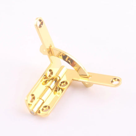 Luxury Wooden Box Metal Gold Quadrant Hinge for Leather Storage Suitcase