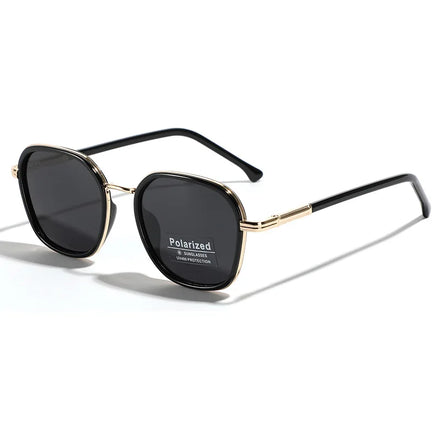2026 New Trendy Designer Sunglasses Custom Logo Uv400 Protection Metal Polarized Men Square Frame Sunglasses