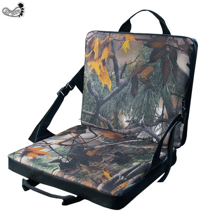 Mydays Tech Portable Waterproof 3D Leafy Camouflage Stadium Seat Cushion Chair for Camping Hiking