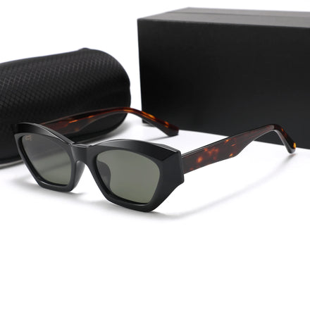 2024 Women Sunglasses with Custom Logo Tr90 Acetate Frame and Tac Polarized Lens New Fashion Design Shades