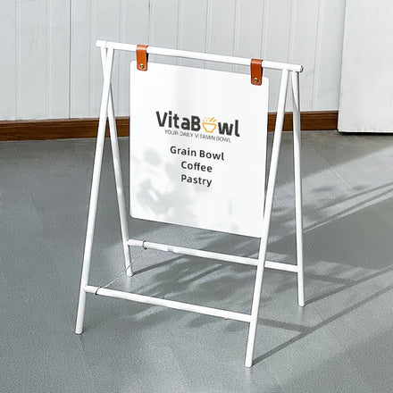 Creative Iron Art Landing Billboard Customization Foldable A-shaped Double Sided Display Frame at Store Entrance