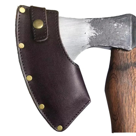 Genuine Leather Axe Head Cover Hatchet Sheath Black Blade Protection Portable Small Hatchets Sheath Axe Protector