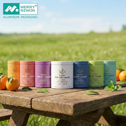 Customized Color and Logo Metal Aluminum 350ml/500ml Tin Can Box Food-Grade Container for Protein Powder & Capsules Storage