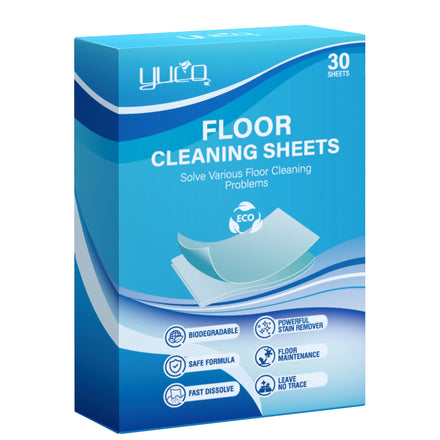 Floor Cleaner Sheets Mopping Hardwood Wood Floor Cleaner Tablet Concentrated Water Soluble Floor Cleaning Sheets Household Clean