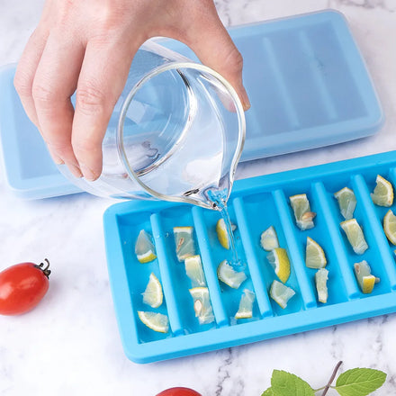 Sustainable Kitchen Tools 100% Food Grade Silicone Ice Cube Tray with Lid Eco-Friendly Ice Cream Maker & Tub