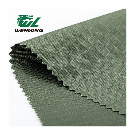 RTS AM Green Plain Dyed T/C 80/20 Anti Tearing Waterproof Camouflage Ripstop Woven Fabric for Tactical Gears Garments & Costumes