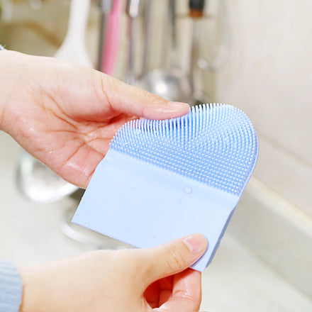 Creative Mini Round Dish Brush Silicone Toilet Cleaning Brush Silicon Dish Cleaning Products Kitchen Scrub Brush