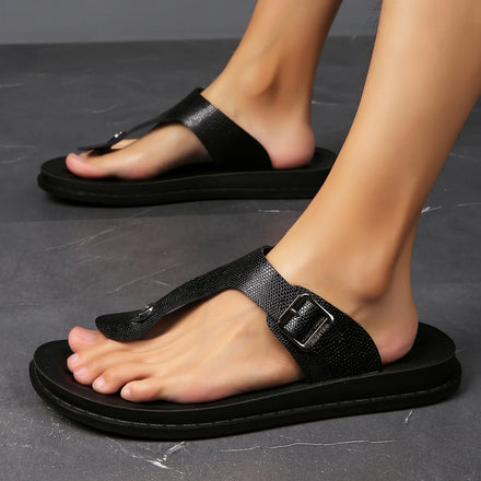 Big Size Men's Platform Sandals PU Cushioned Sole Waterproof Anti-Slip Comfortable Casual Vacation Daily Travel Outdoor Summer