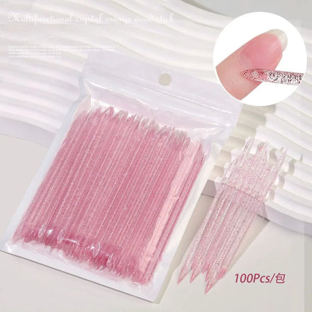 Misscheering Nail Art Crystal Dot Diamond Stick Acrylic Double Headed Dead Skin Push Dot Flower Stick Dot Diamond Stick