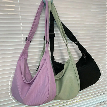 Wholesale Canvas Messenger Bag Large Hobo Crossbody Bag Phone Pockets Canvas Shoulder Tote Bag for Women and Men