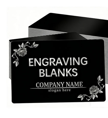 Metal Business Cards Blank for Laser Engraving With logo Custom Aluminum Black Metal Business Card Laser Engraving Blanks