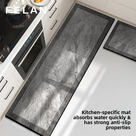 Kitchen Mat Nonslip Belgian Polyester Manufacturer Tapis De Cuisine Easy Clean Washable 2 Piece Set Kitchen Rugs