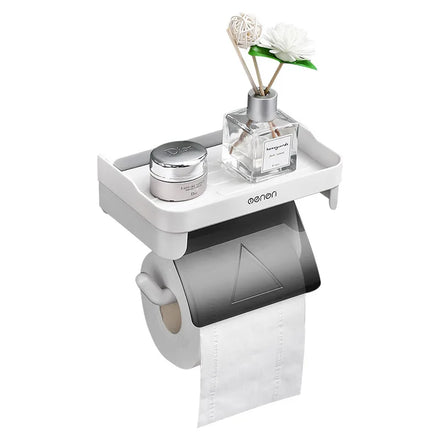 Toilet Paper Holder Counter Top Wall Hanging Plastic Roll Toilet Wall Mounted Paper Holder