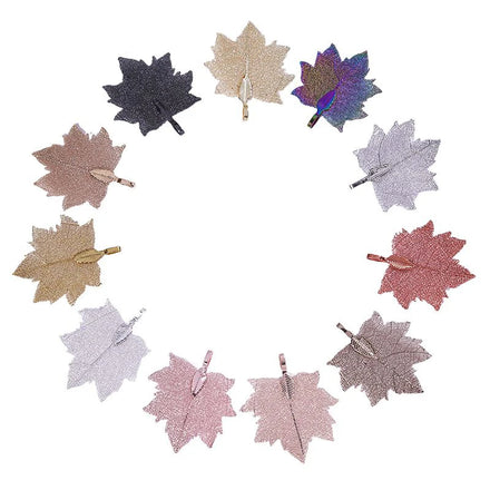 Wholesale Natural Leaf Cut Large Sycamore Leaf Custom Earrings Necklace Bracelet Accessories Diy Pendant Jewelry Charms