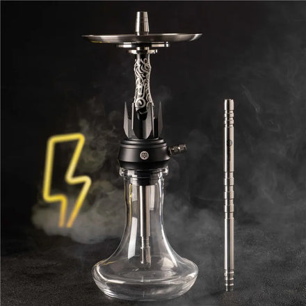 Yimi Hookah Orginal Crown Design Luxury Shisha Hookah Set Narguilé Shisha Black Color Hukkah Shisha With Gift Box