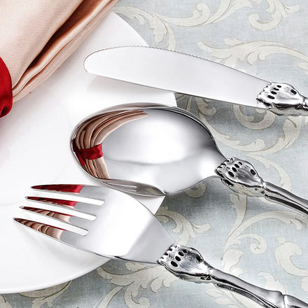 Cross-border Western Tableware Stainless Steel Knife Fork and Spoon Exaggerated Creative Skull Western Tableware Set