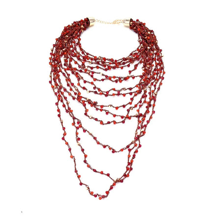 Latest Summer Style Vacation Daily Multi-layer Wear Necklace Clavicle Chain Hyperbole Mixture Color Beautiful Pretty Jewelry