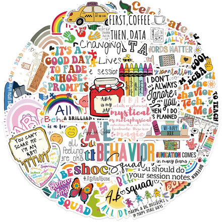 50PCS RBT Behavior Squad decals cute cartoon ABA sticker
